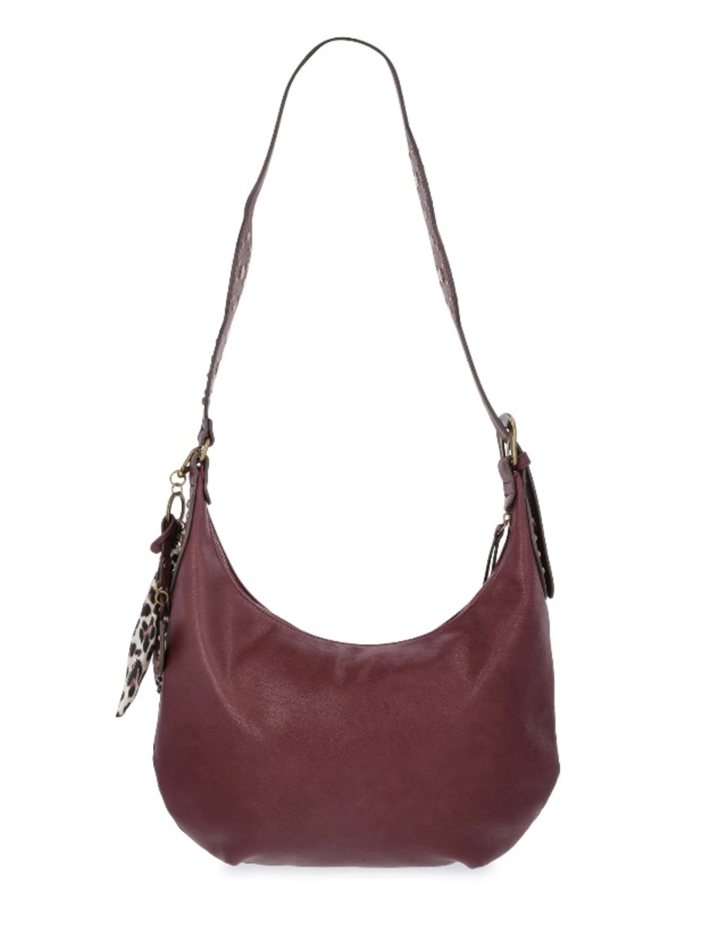 Jessica Simpson Women's Daphne Faux Leather Hobo Handbag, Pinot Noir NWT - Picture 4 of 10